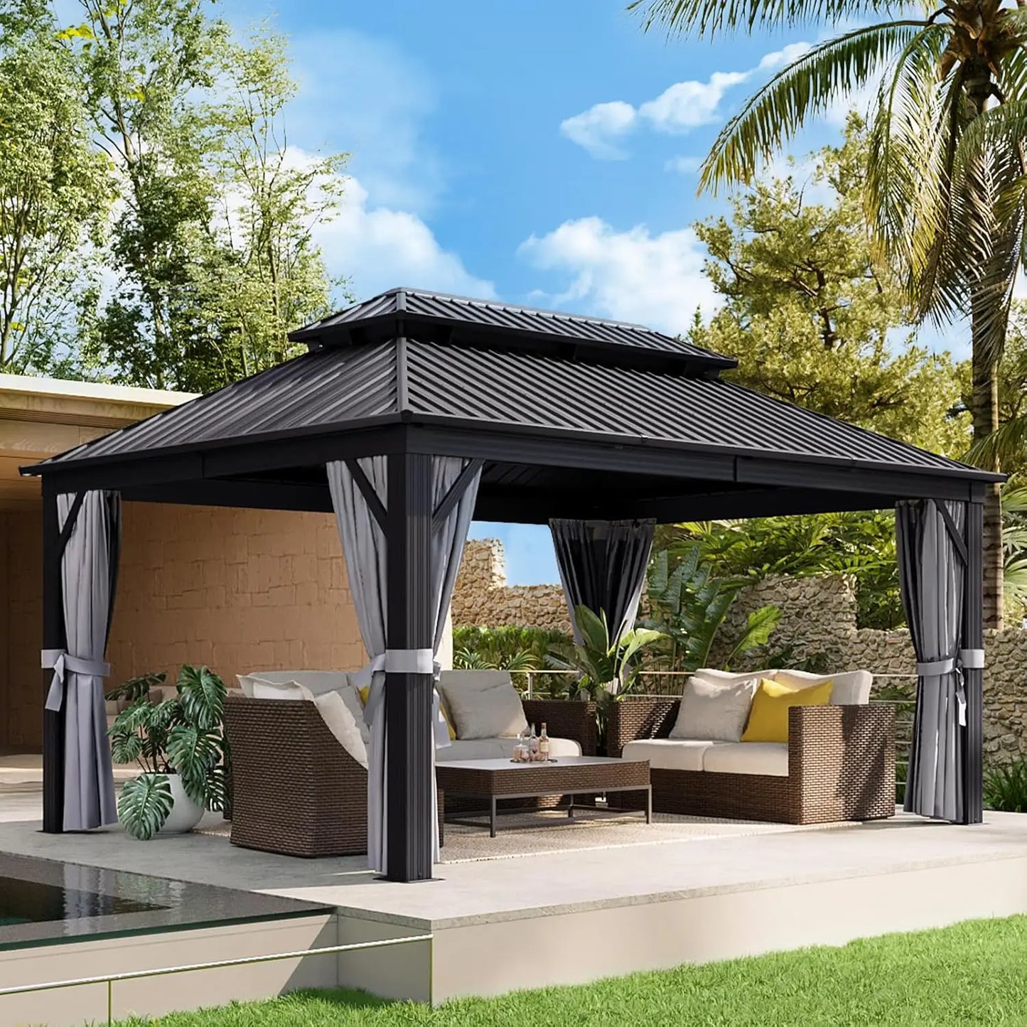 12FT X 16FT Hardtop Gazebo, Outdoor