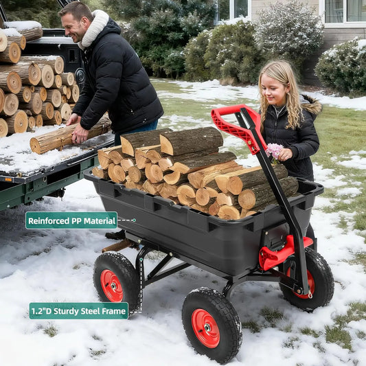 1200lbs Garden Dump Cart 7 Cu.Ft