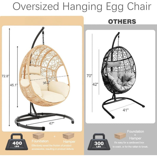 Oversized Hanging Egg Chair Outdoor
