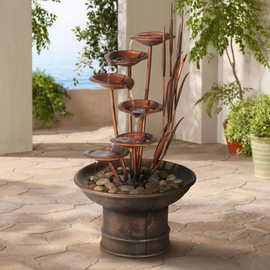 Resin Floor Fountain Standing Waterfall