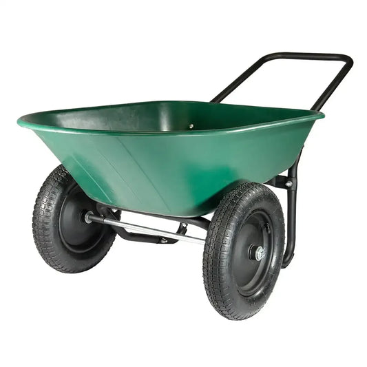 A Garden Barrow Dual Wheel Wheelbarrow