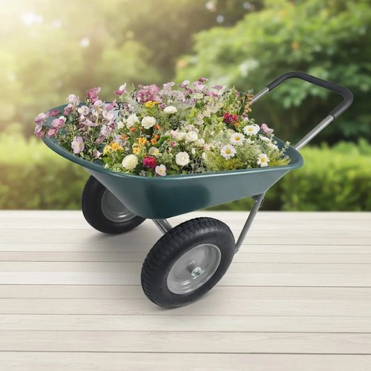 Heavy Duty Dual Wheel Garden Cart