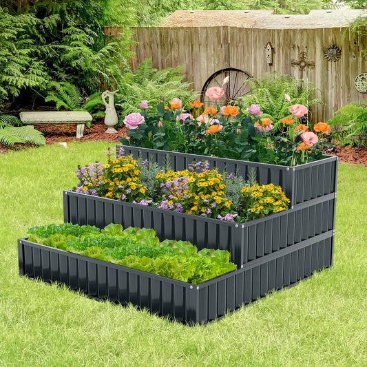 Metal Outdoor Elevated Planter Box