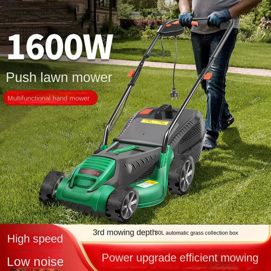 1600w Powerful Hand-Pushed Electric Lawn Mower