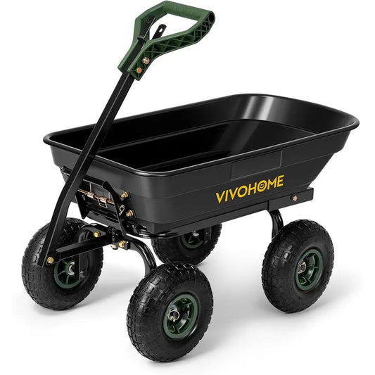 660lbs Capacity 4 Cu.Ft Wheelbarrow Garden